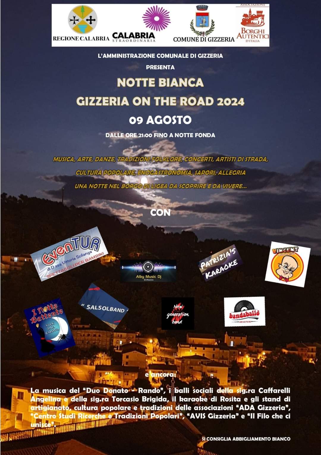 Notte Bianca Gizzeria on the road 2024